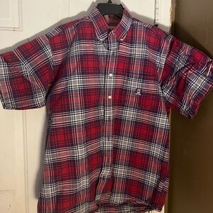 Cinch Red and Blue Plaid Casual Shirt size large men
